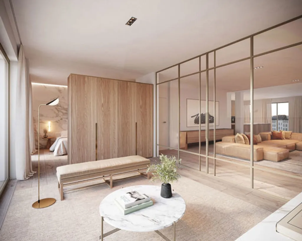 Living Room - New-build Apartment with Terrace in Antwerp