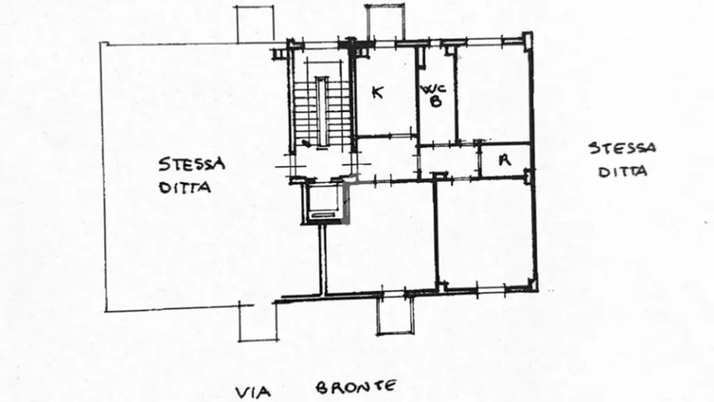 Plaan - 3-Room Apartment with Balcony in Palermo
