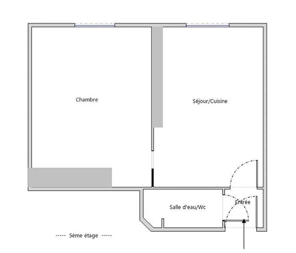 Plaan - 2-Bedroom Paris Flat with Garden View