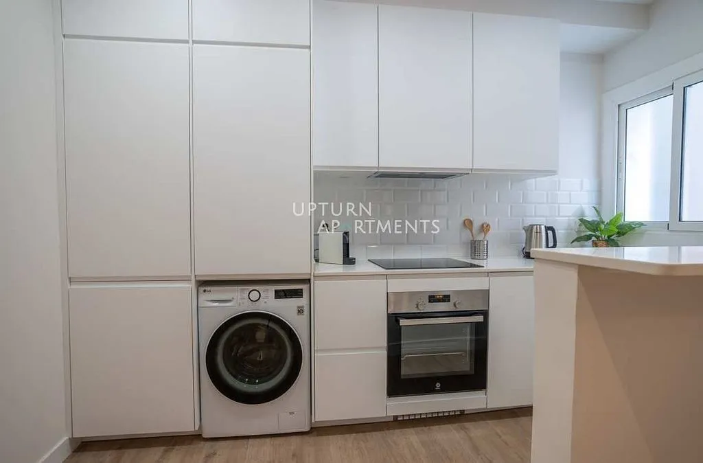 Köök - Furnished Flat with AC in Sants