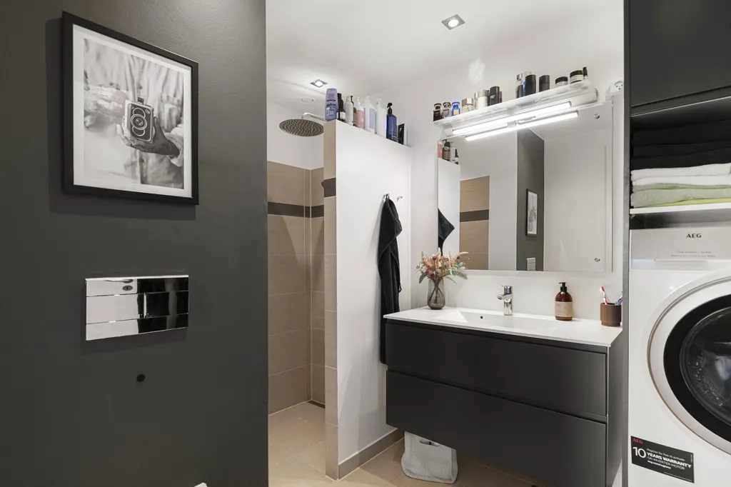 Salles de bain - Apartment with Balcony in Aarhus N