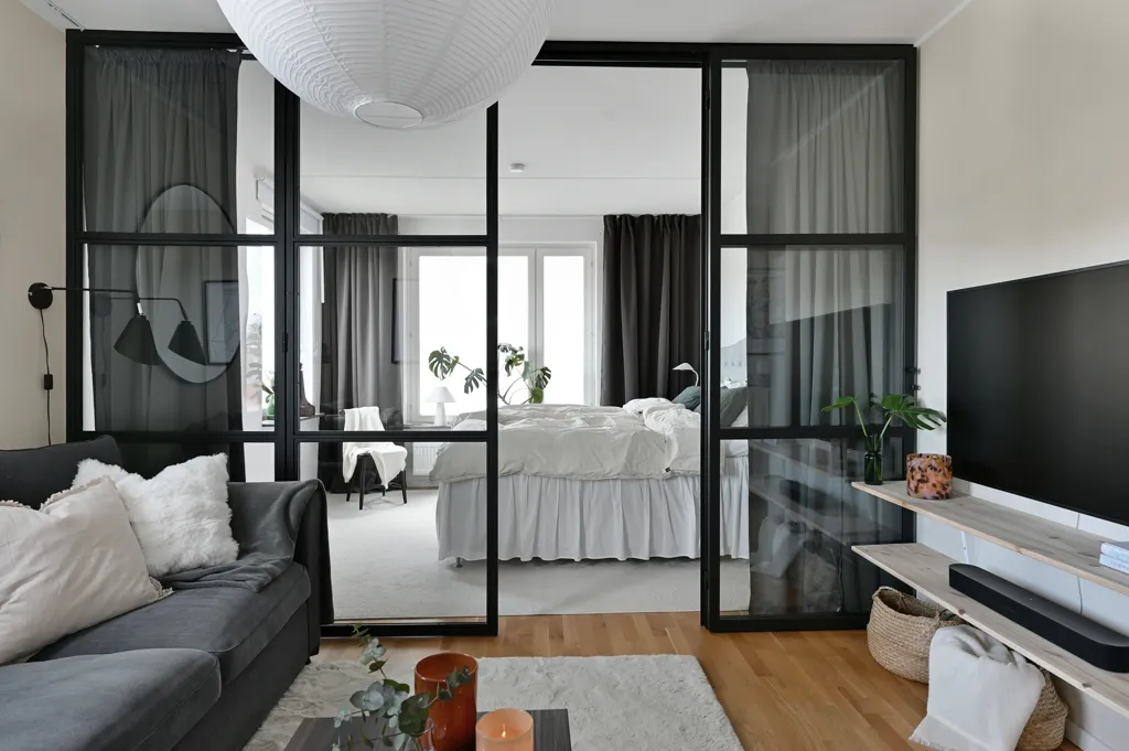 Séjour - Modern Flat with Balcony in Ekerö