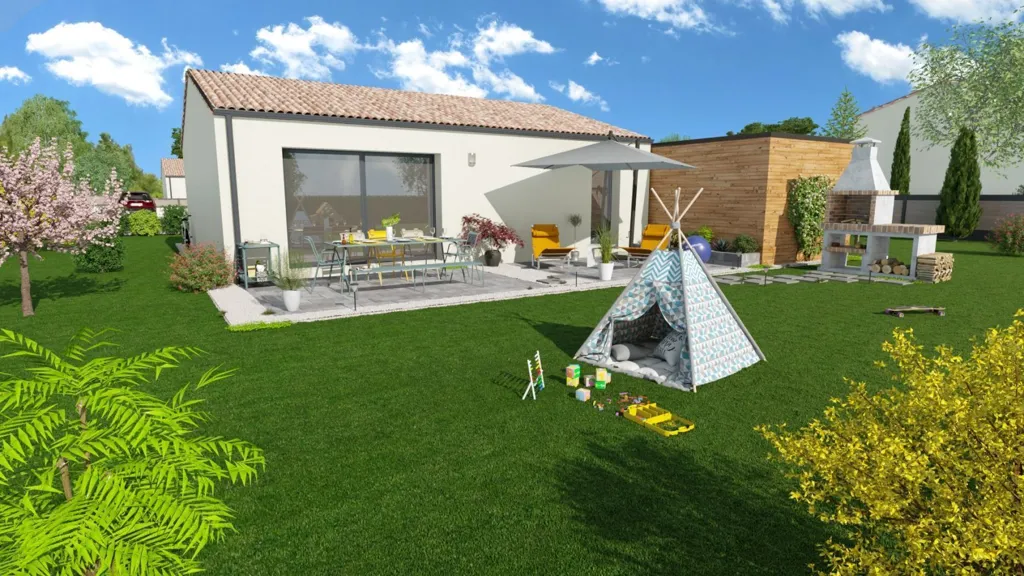 New Bioclimatic House with 654m² Plot in Joze