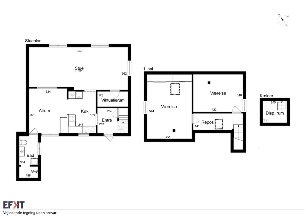Maison 3 pièces à Stoholm Jyll