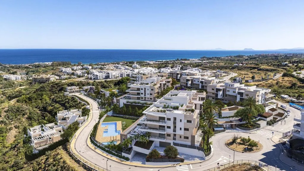 Õhuvaade - 2-Bedroom Penthouse with Pool in Estepona