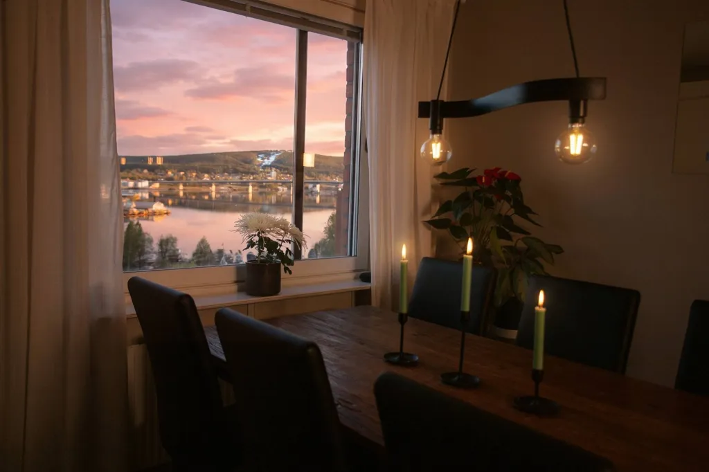 Sala da pranzo - Apartment with Harbour View in Sundsvall