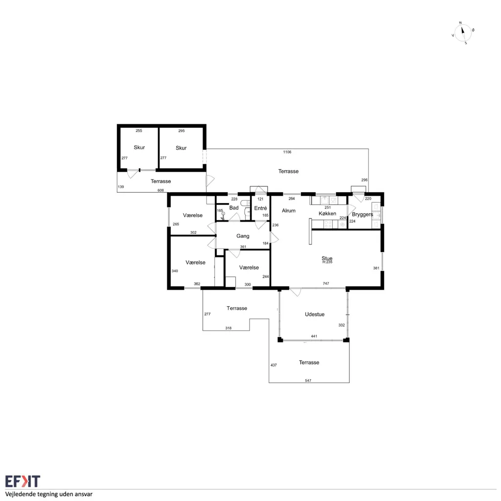 Plan - Detached Villa with Garden in Fredericia