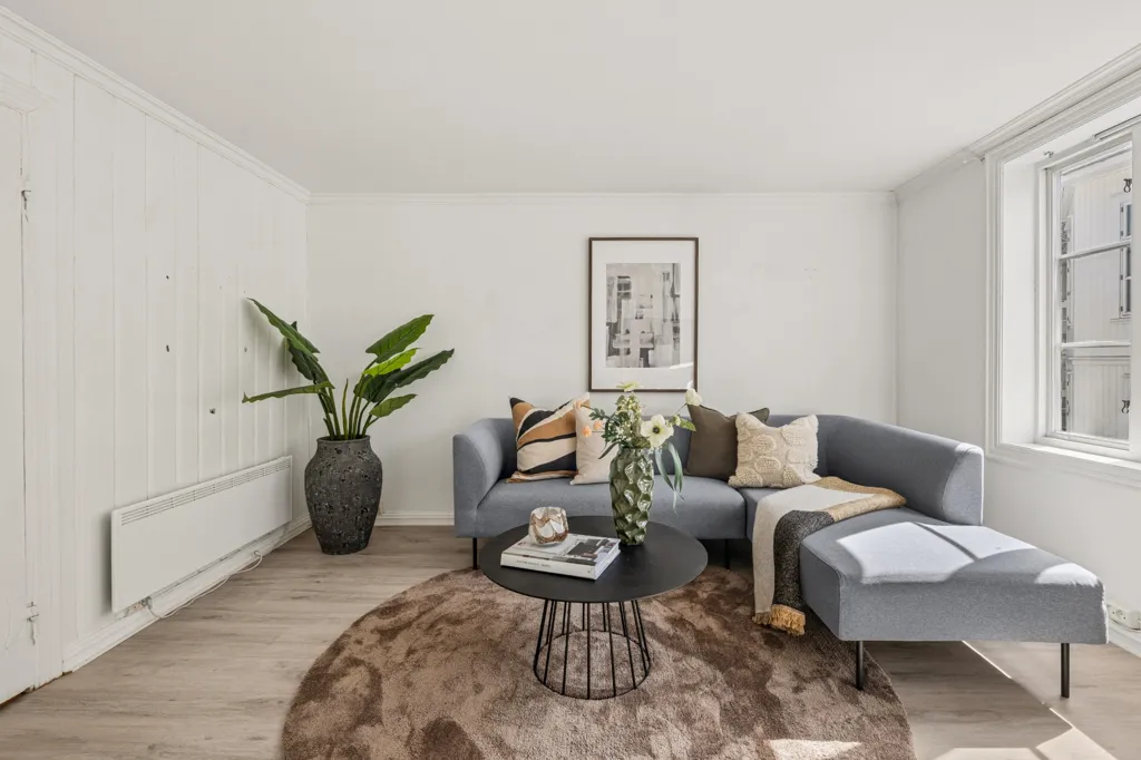 Soggiorno - Apartment with Private Garden in Tønsberg Centre