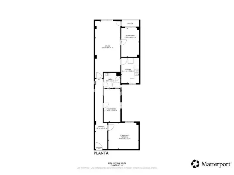 Plan - Apartment with Balcony in Xirivella