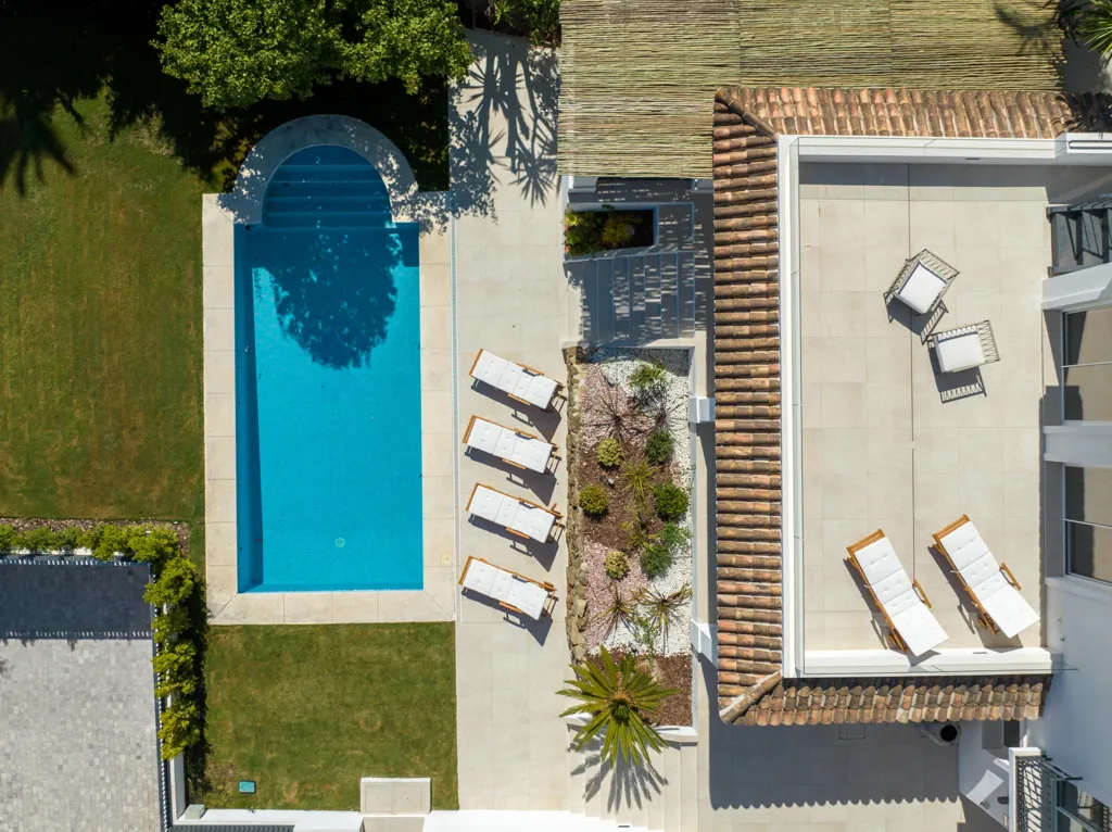 Vue aérienne - Modern Villa with Pool in Andalucia D