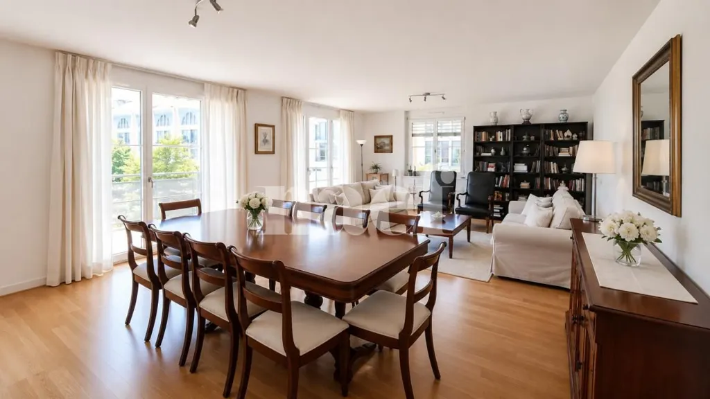 Salle à manger - 5.5-Piece Apartment with Balcony in Nyon