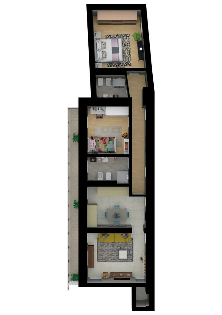 Planimetria - Trilocale with Domotics in Cascina, Erba