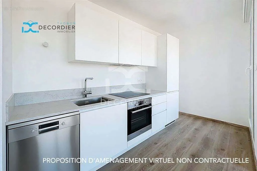 Cucina - Apartment with Terrace and View in Thonon-les-Bains