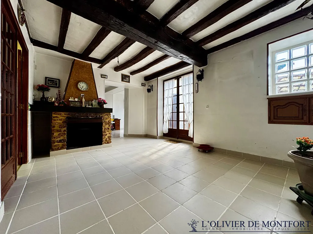 Soggiorno - Ancient House with Garden in Méré
