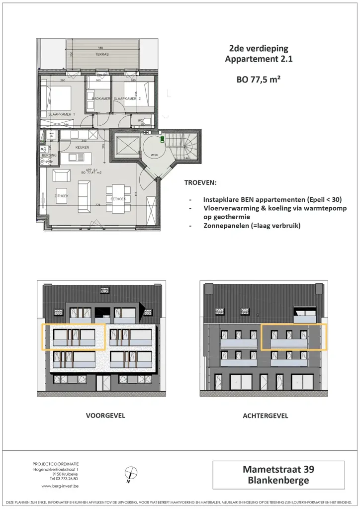 Apartment with Terrace in Blankenberge