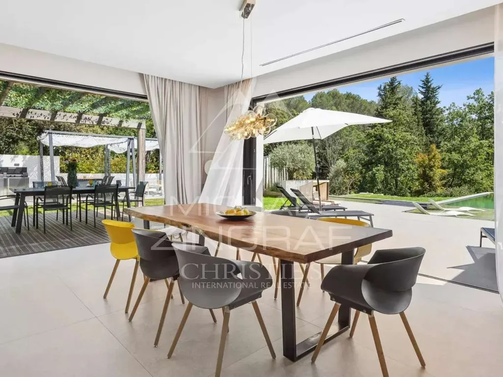 Piscine - Villa Contemporaine avec 7 Chambres à Roquefort-les-Pins