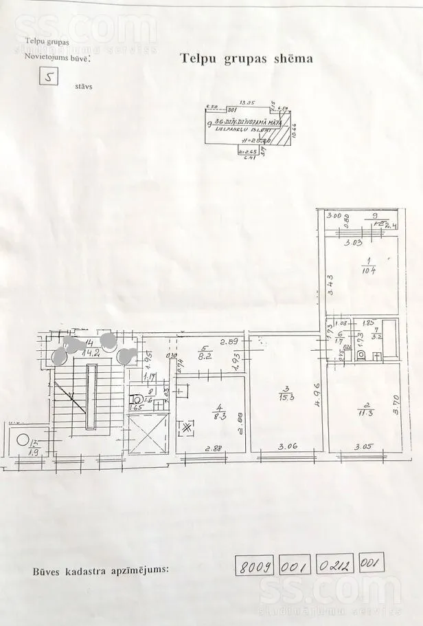 Plan - Renovated Apartment with Balcony in Olaine