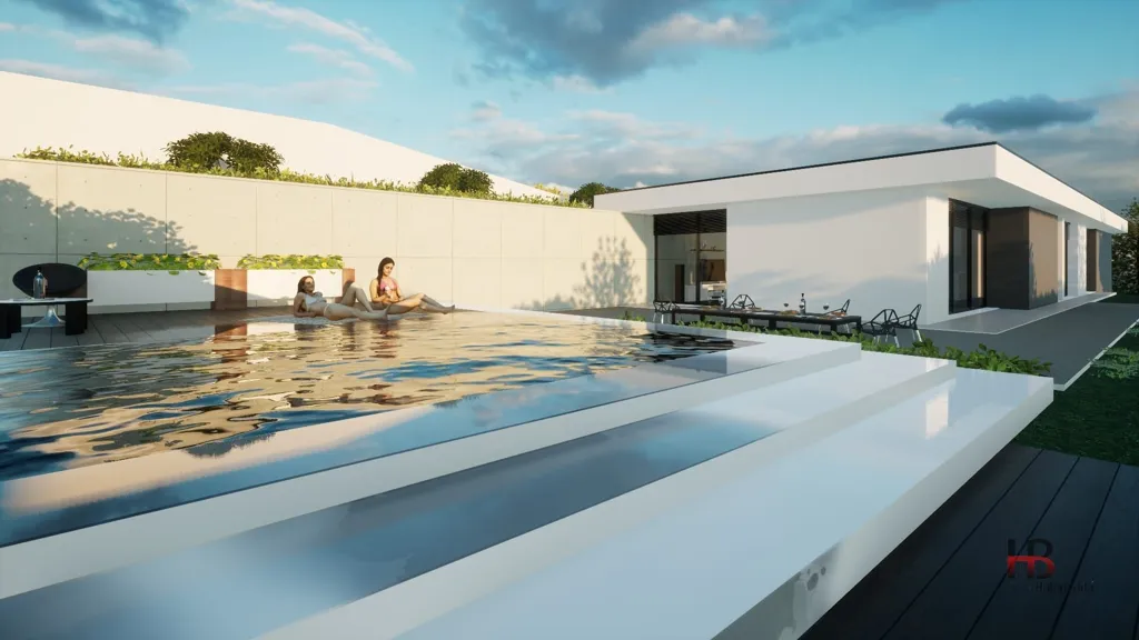 Piscina - Approved Plot with Modern Design in Travanca