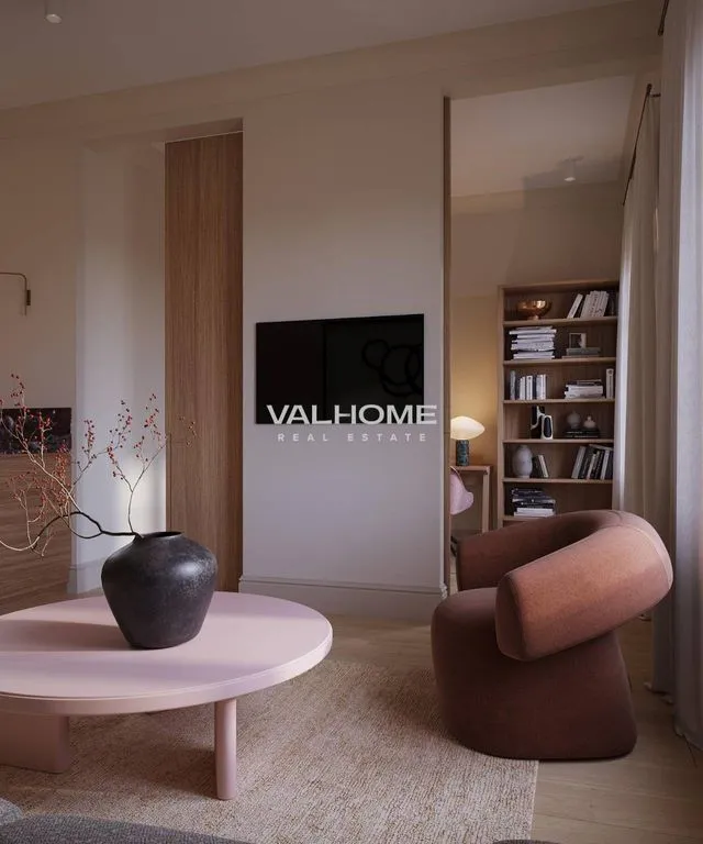 Living Room - Luxury Apartment with Double Orientation in Barcelona