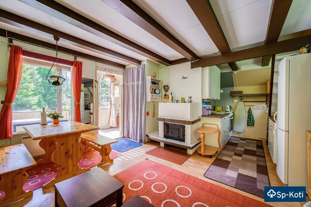 Salle à manger - Cottage with Sauna in Forested Area