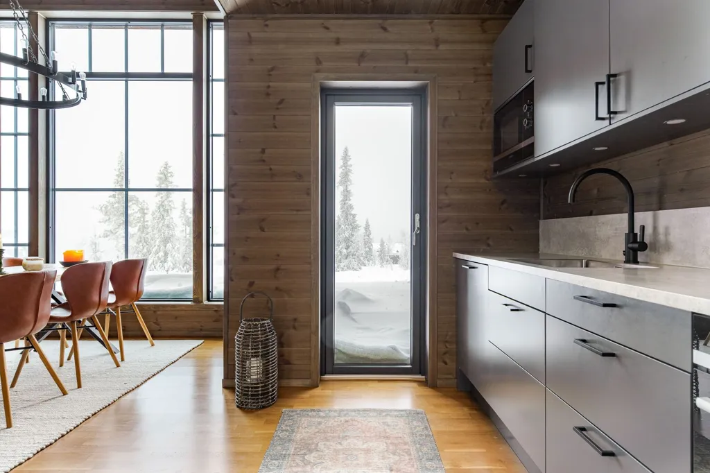 Köök - Duplex Apartment with Mountain View in Storhogna