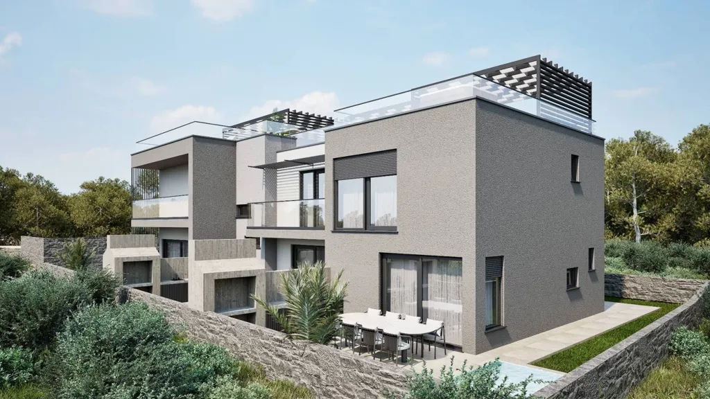 Four-Bedroom Duplex with Sea View in Vodice