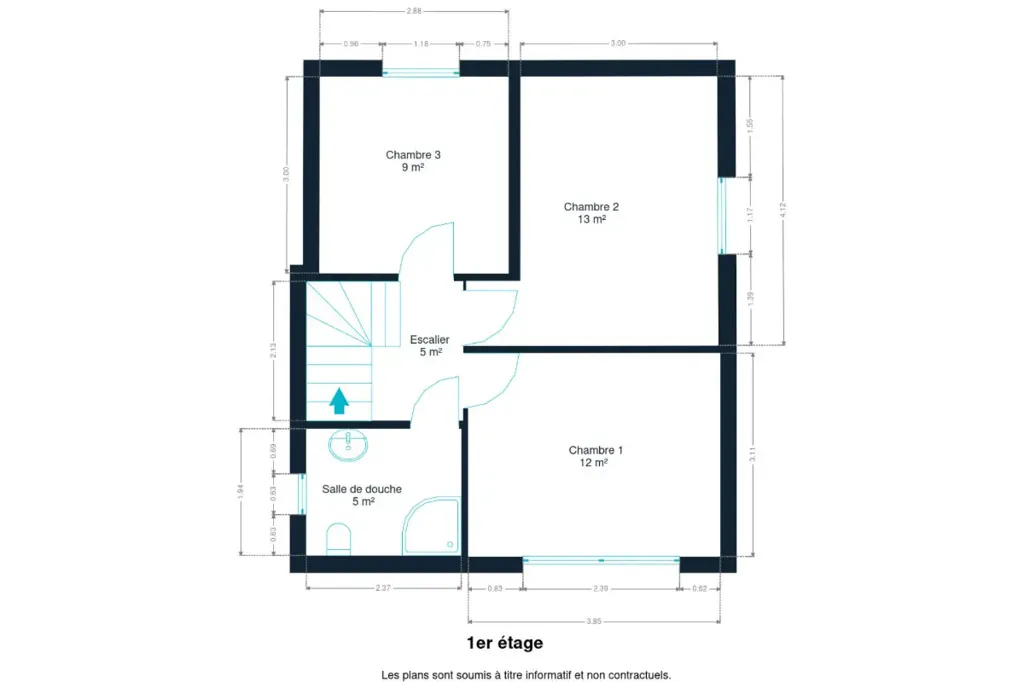 Planimetria - House with Hyper-Equipped Kitchen in Bouleaux 6