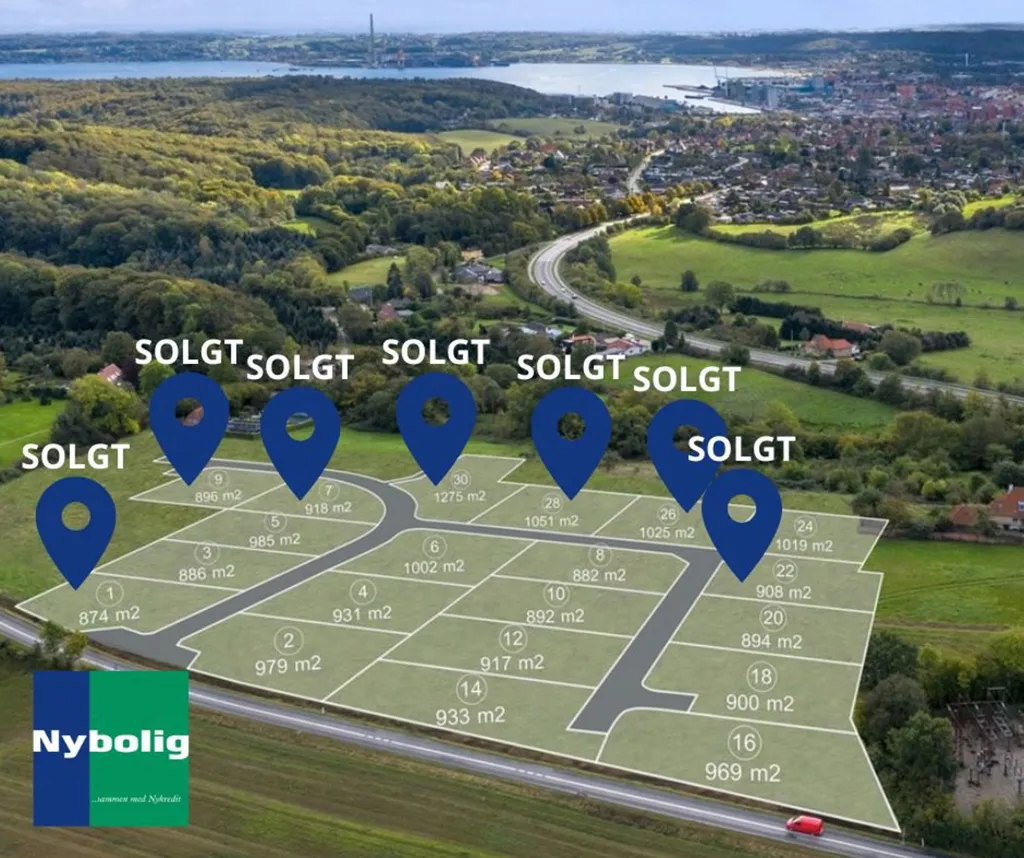Vue aérienne - Year-Round Plot with 5G Coverage in Aabenraa