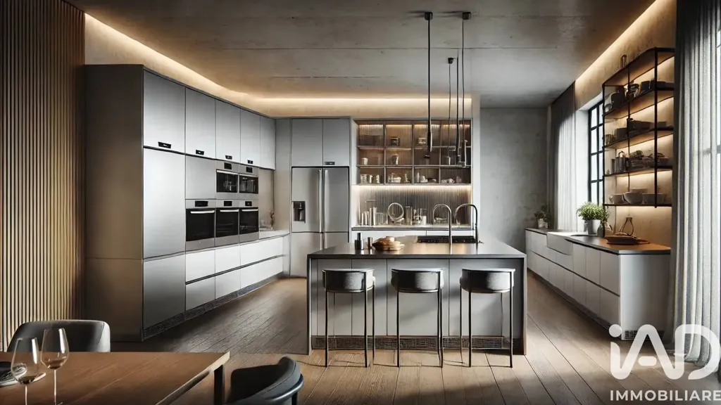 Köök - New Duplex Apartment with Terrace in Albareto