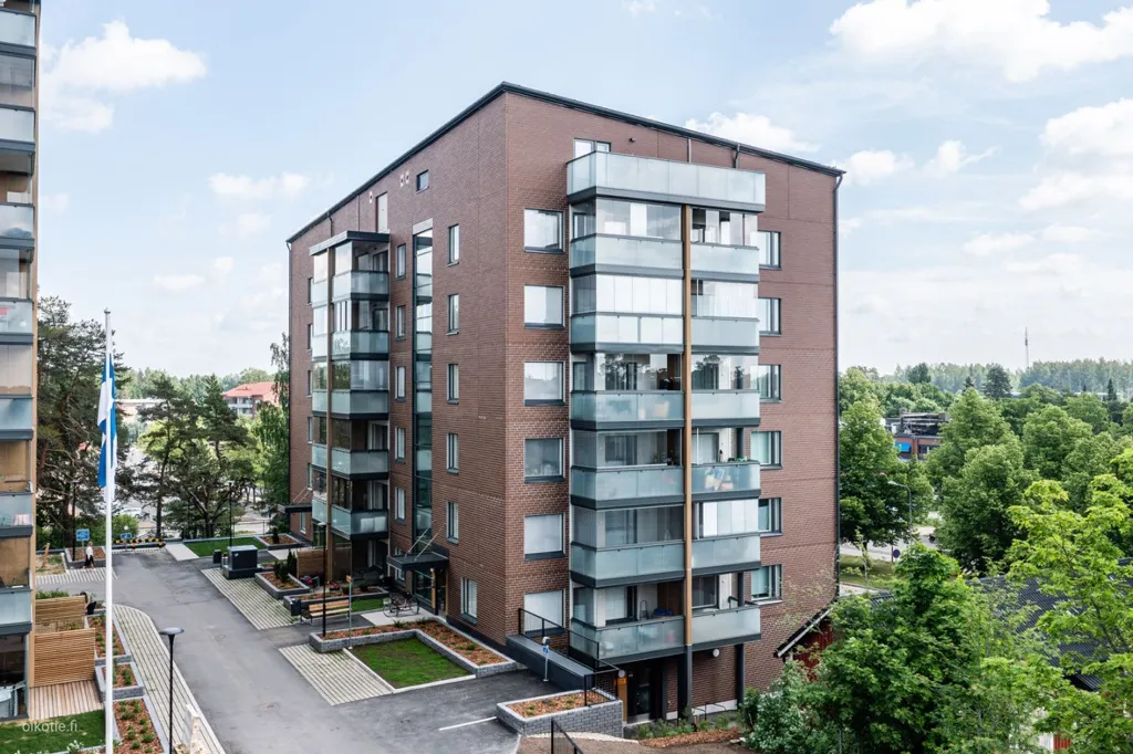 Vue aérienne - Bright Studio with Balcony in Tuusula