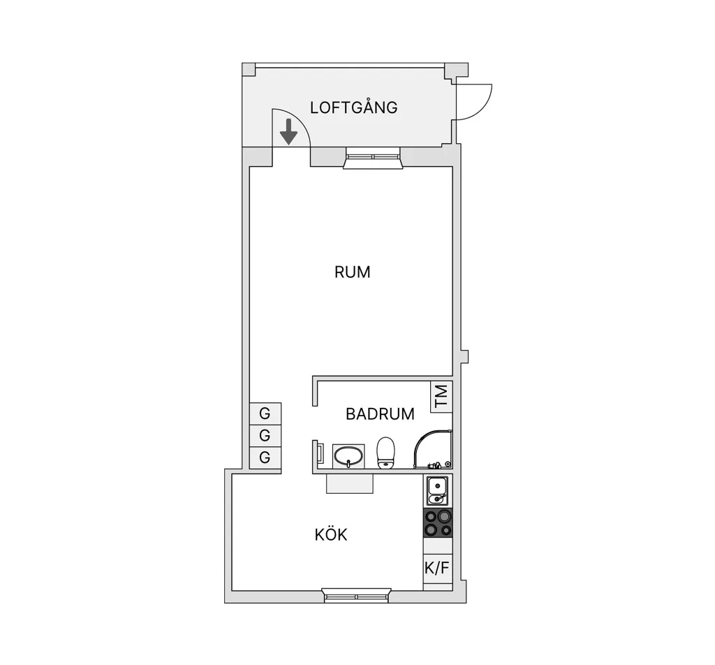 Plan - Apartment with Central Location in Sundsvall