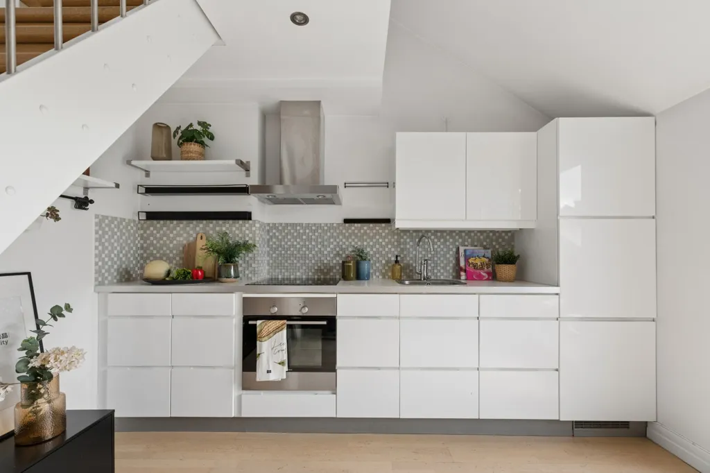 Köök - Loft Apartment with Rooftop Terrace in Frogner