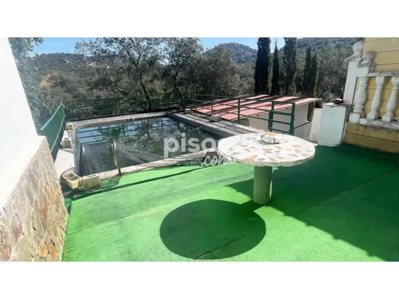 Terrass - House with Pool in Villaharta