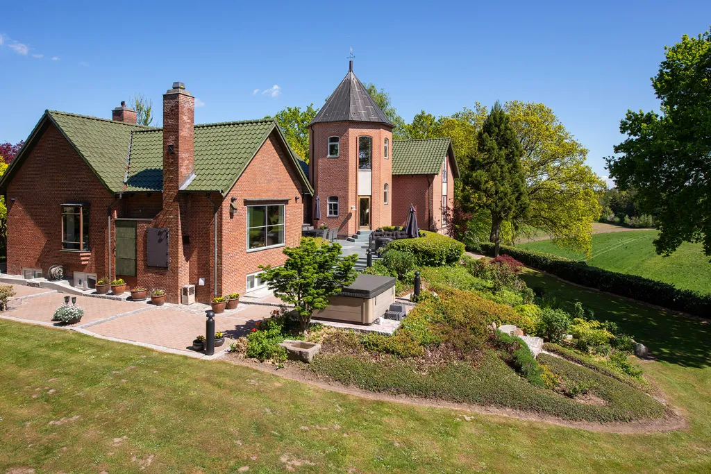 Vue aérienne - Characterful Country House with Tower near Langesø