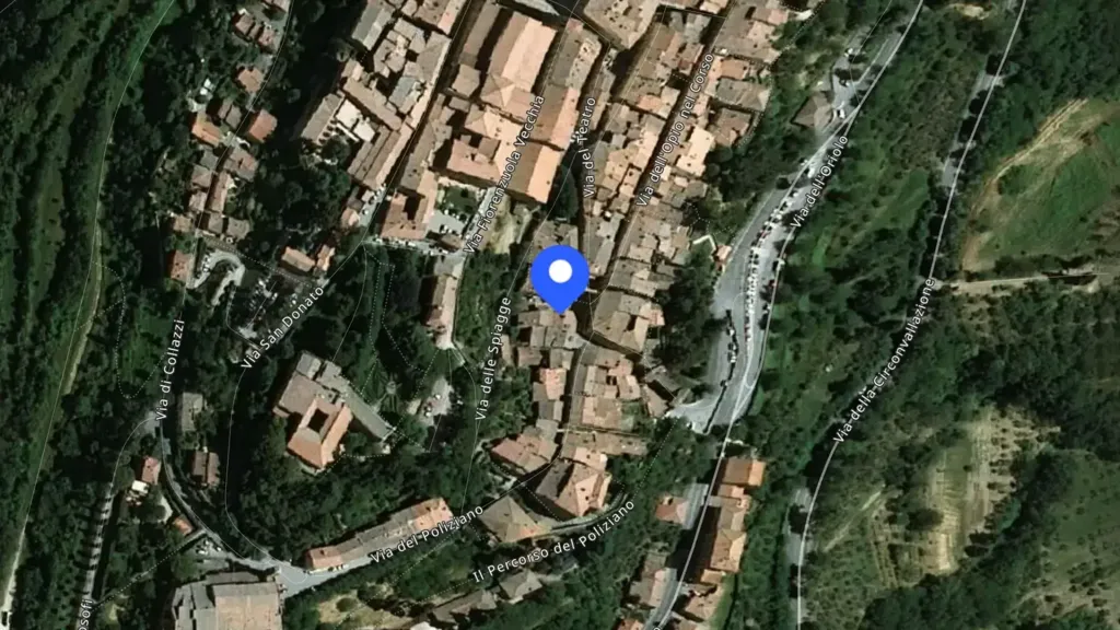 Õhuvaade - Two Flats with Common Entrance in Montepulciano