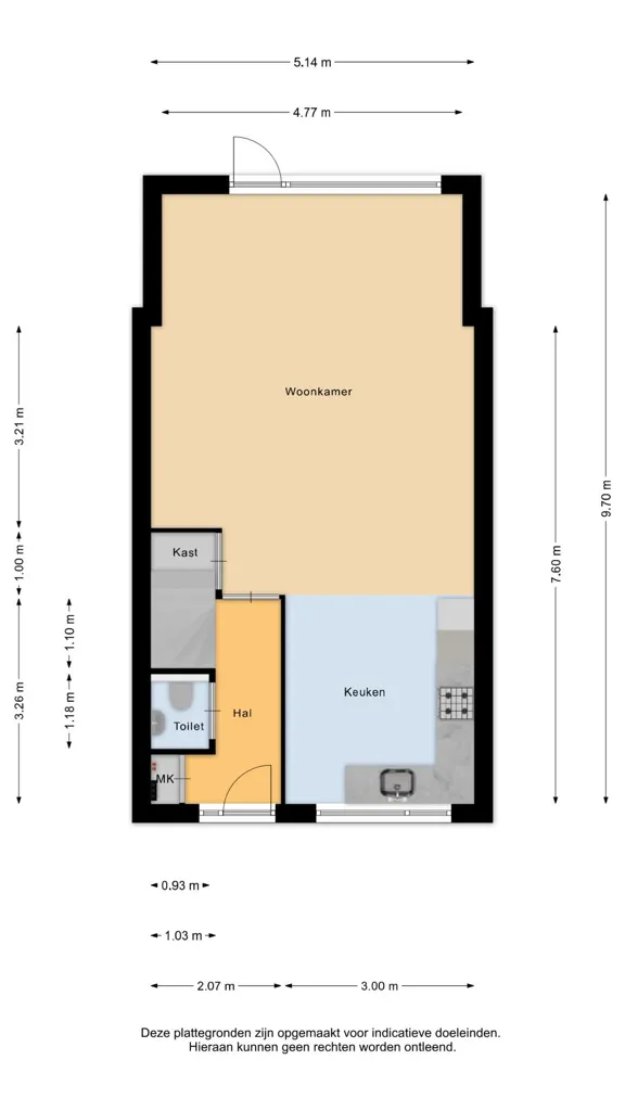 Planimetria - Spacious Semi-detached House with Garden in Middelaar