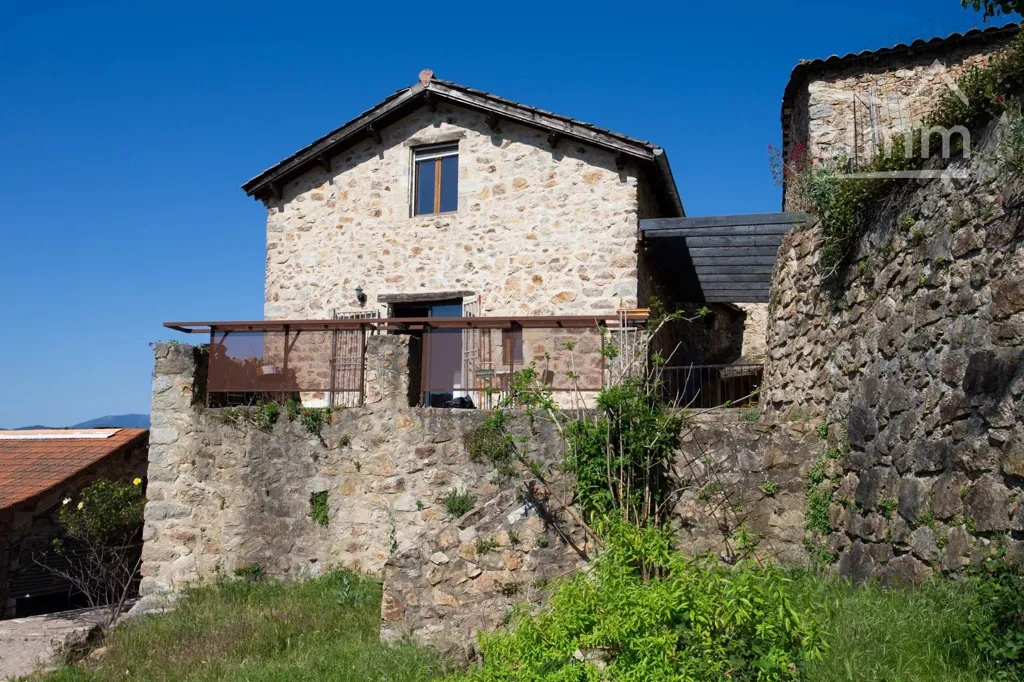 Extérieur - Maison en pierre avec vue panoramique à Saint-Andéol-de-Vals
