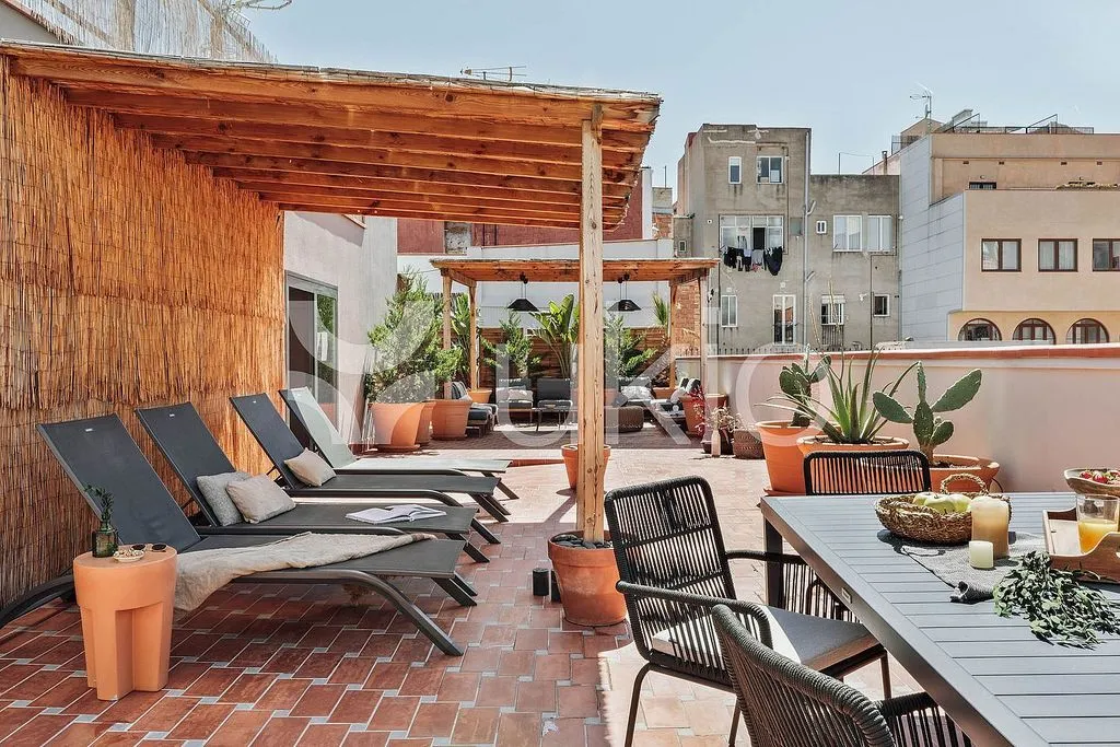 Terrasse - Apartment with Pool in Vila de Gràcia