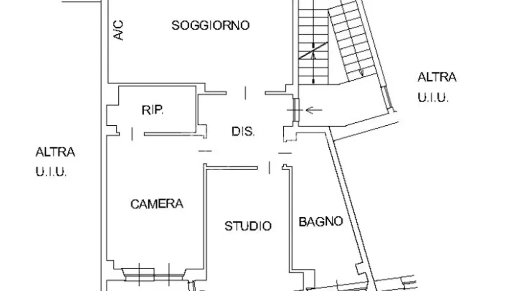Floor Plan - Modernised Apartment with Balcony in Settimo Torinese
