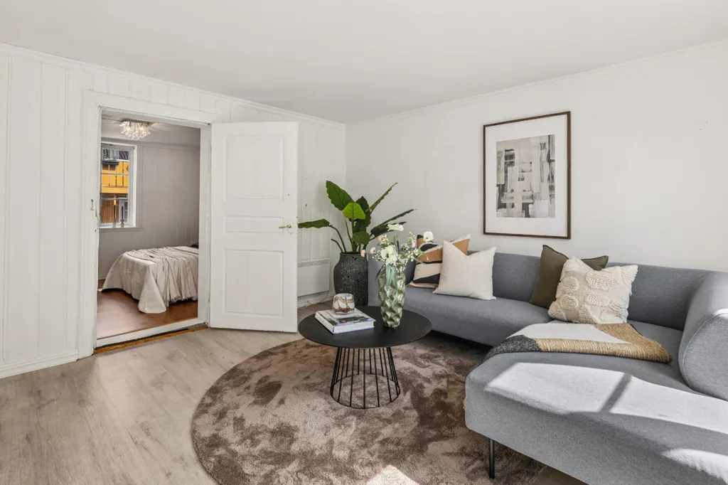 Soggiorno - Apartment with Private Garden in Tønsberg Centre