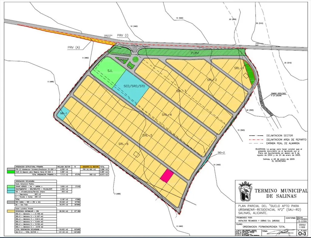 Planimetria - Plot for Sale with Walking Distance Amenities in Salinas
