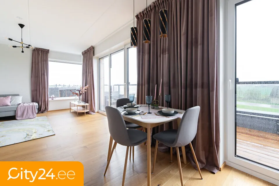 Sala da pranzo - Apartment with Terrace in Järveküla, Harju County