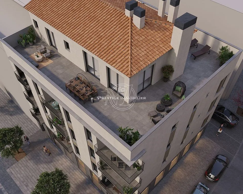 Vue aérienne - Luxury Penthouse with Terraces in Roses