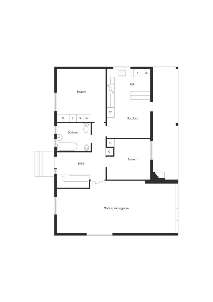 Plan - Charismatic Bungalow with Basement in Fridhem