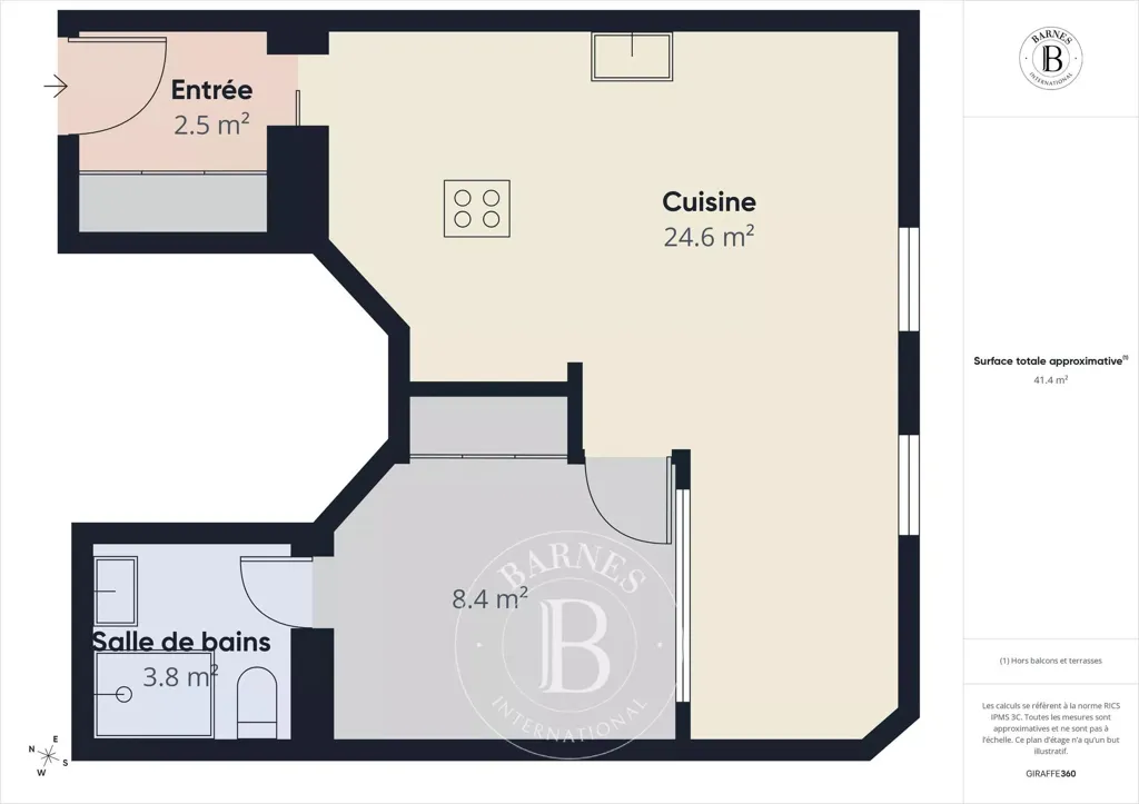 Plan - Appartement 1 Chambre avec Vue Dégagée à Kirchberg