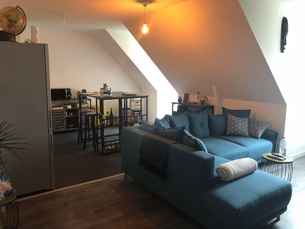 Soggiorno - 1st Floor Apartment with Parking in Baugé