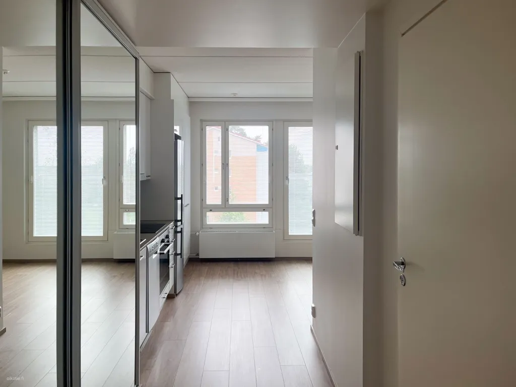 Entrée - Modern Studio with Balcony in Turku's Pääskyvuori