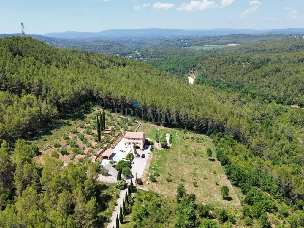 Vue aérienne - Villa avec Piscine et Terrasse à Lorgues