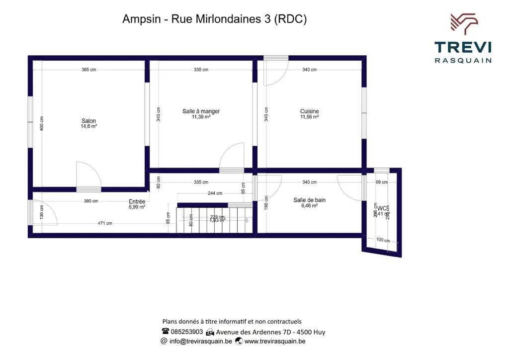 Plan - Maison avec Garage sur les Hauteurs d'Amay