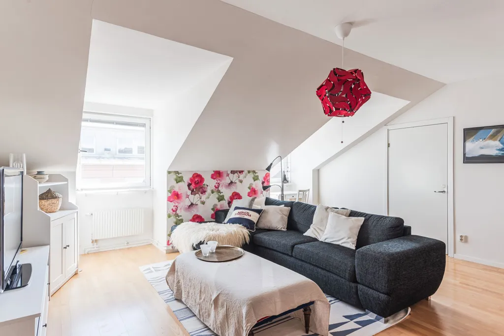 Séjour - Apartment with Balcony in Central Umeå